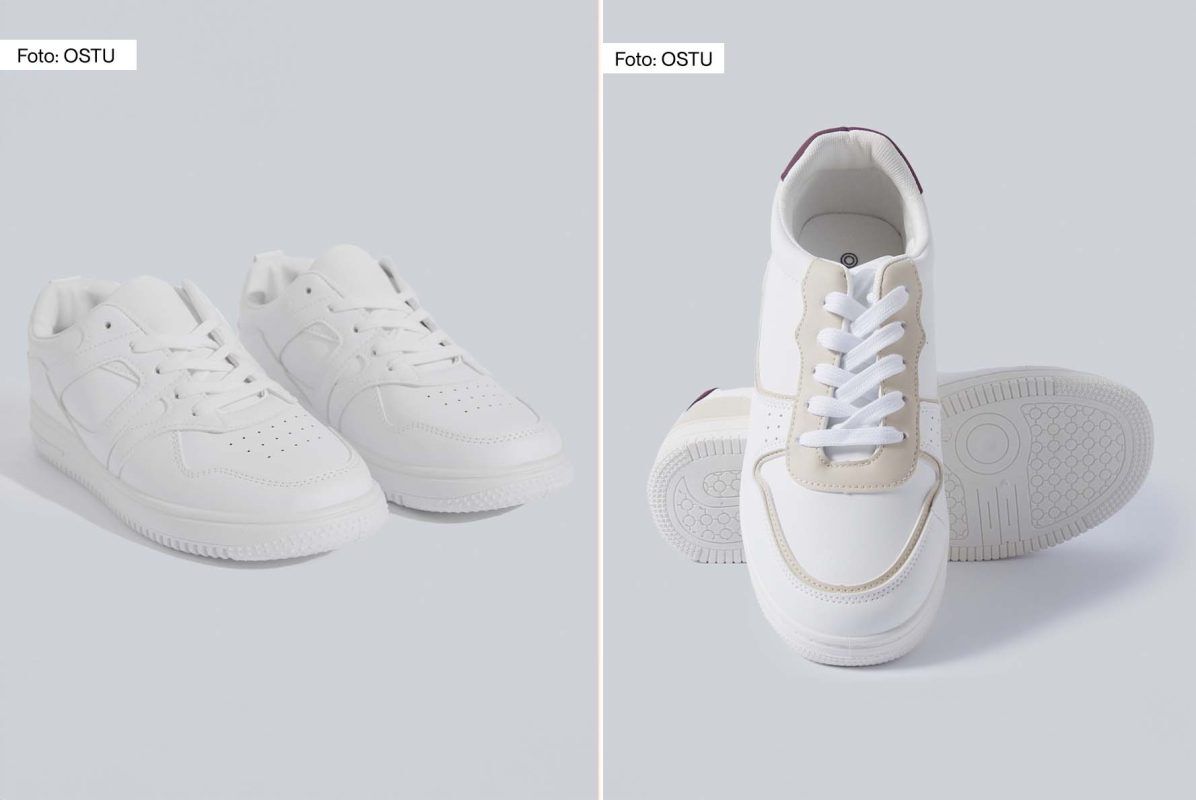 zapatos blancos esenciales